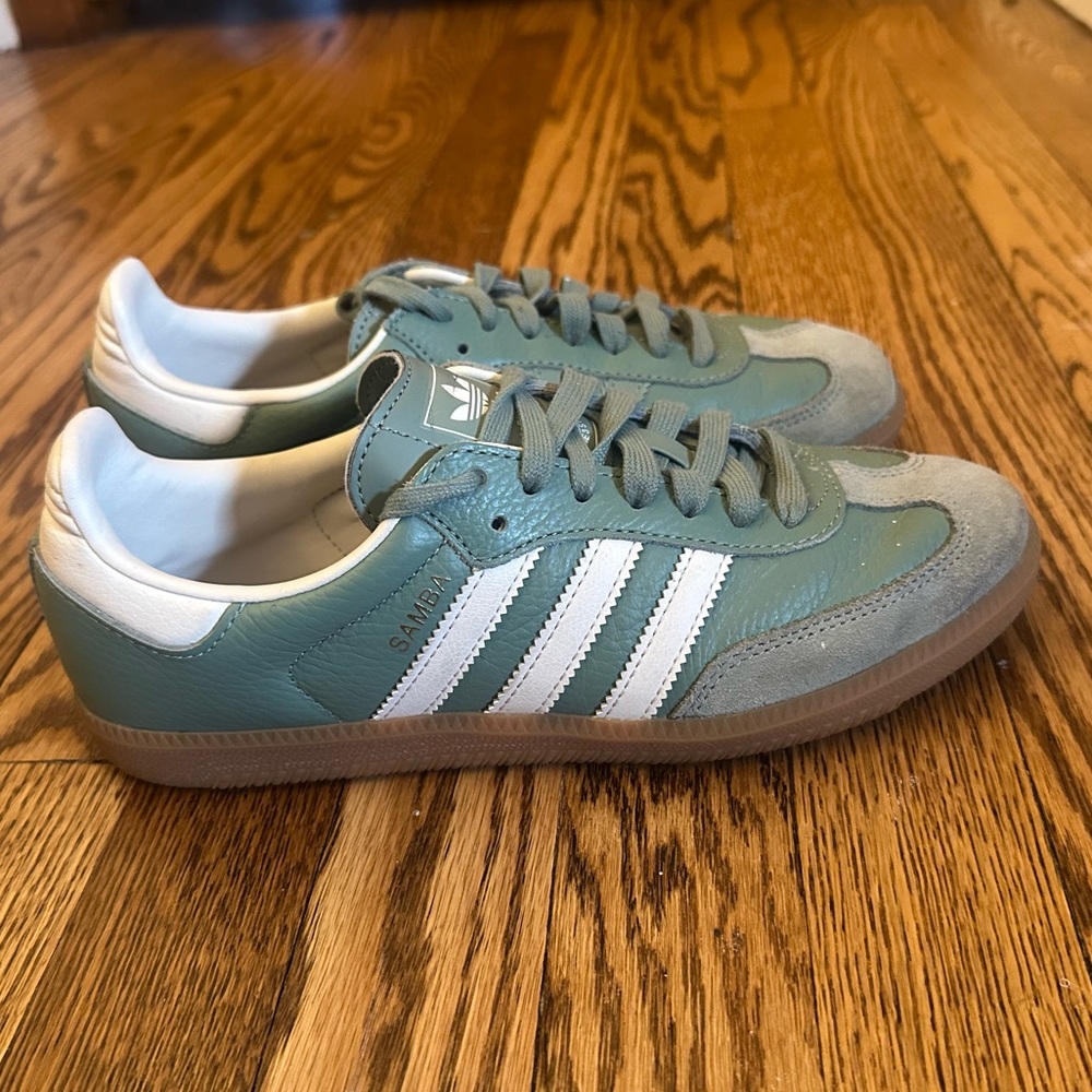 Green Adidas Sambas